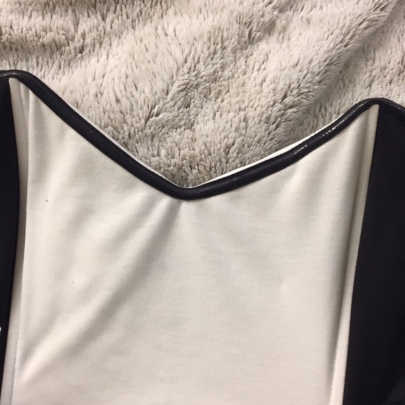 Arden B, Black/white, strapless cocktail dress, M - Picture 5 of 8